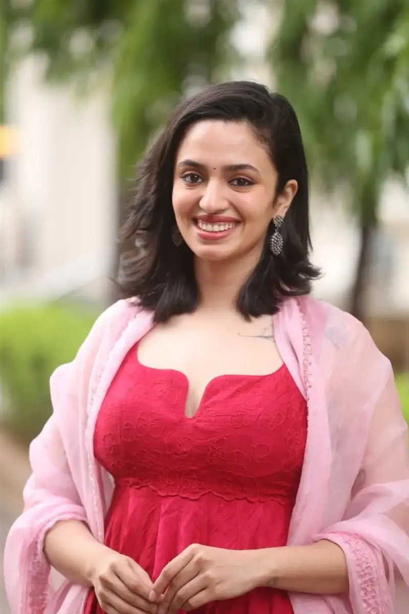 Telugu Actress Malavika Nair at Anni Manchi Sakunamule Movie Thanks Meet